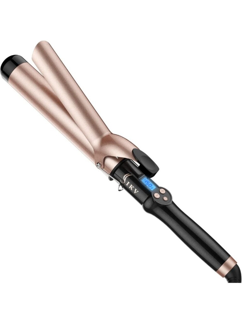 Large 1.5 Inch Curling Iron for Long Hair | Dual Voltage, Ceramic, Auto Shut Off